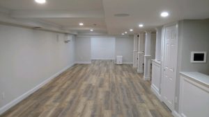 Gray Wood Vinyl Empty Room