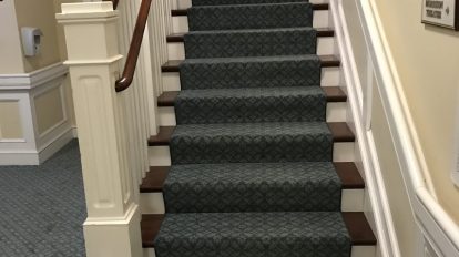 Green Patterned Stairs